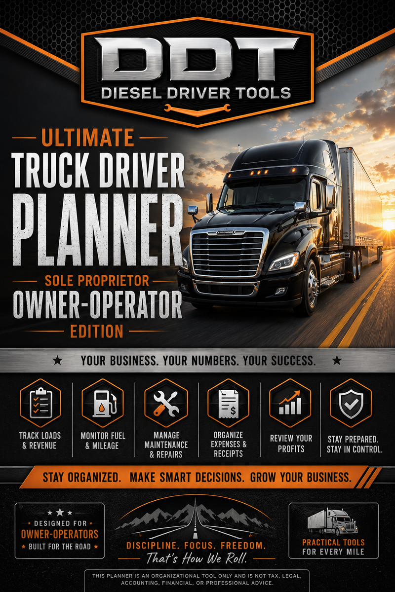 Ultimate Truck Driver Planner — Sole Proprietor Owner-Operator Edition